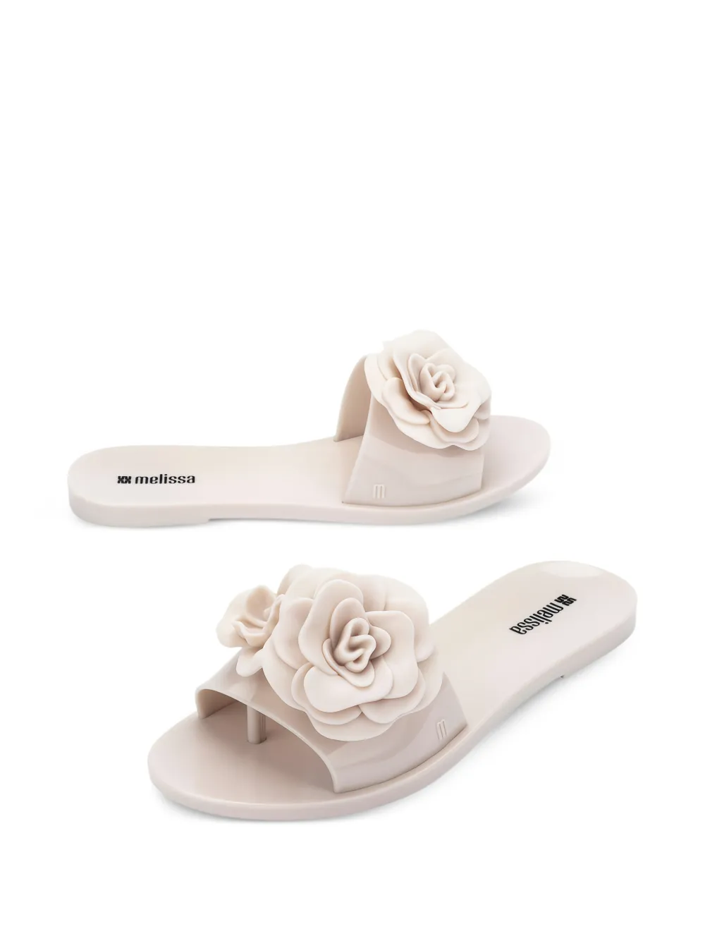 Melissa Babe sandalen met bloemenprint Beige
