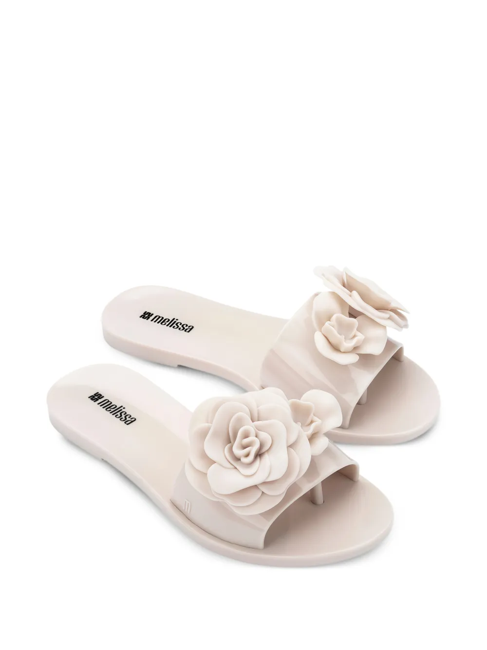 Melissa Babe sandalen met bloemenprint Beige