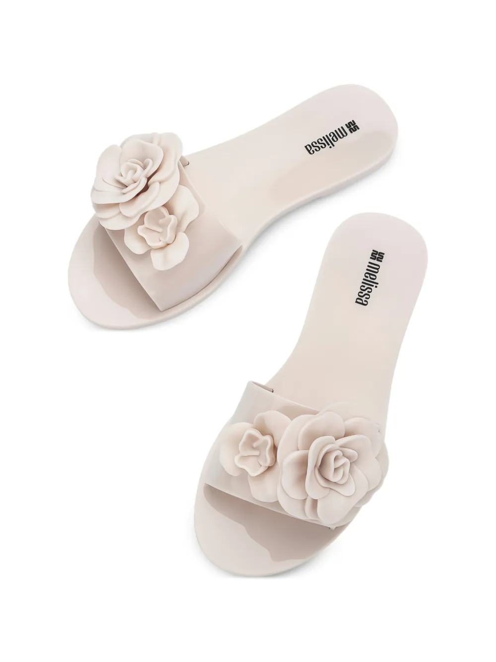 Melissa Babe sandalen met bloemenprint Beige