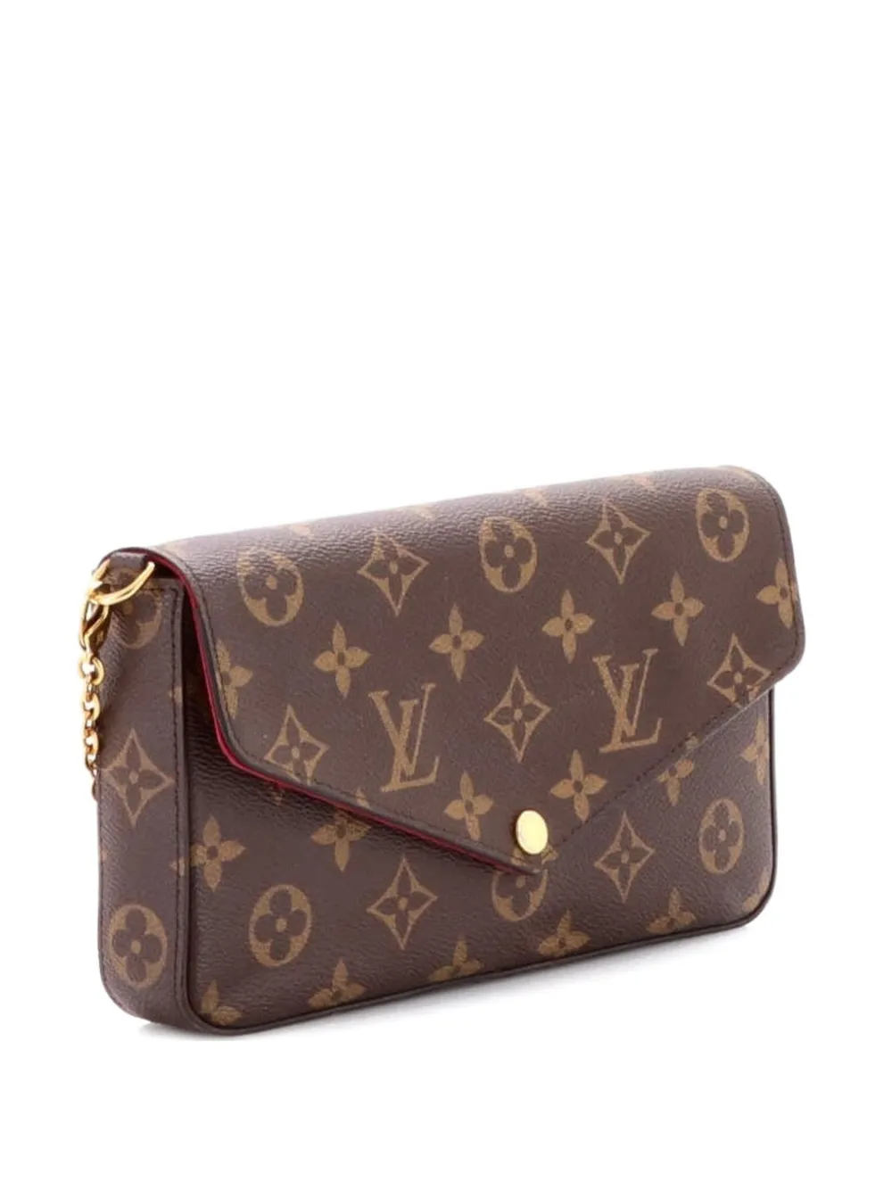 Louis Vuitton Pre-Owned Felicie Pochette Monogram Canvas crossbody bag - Marrone