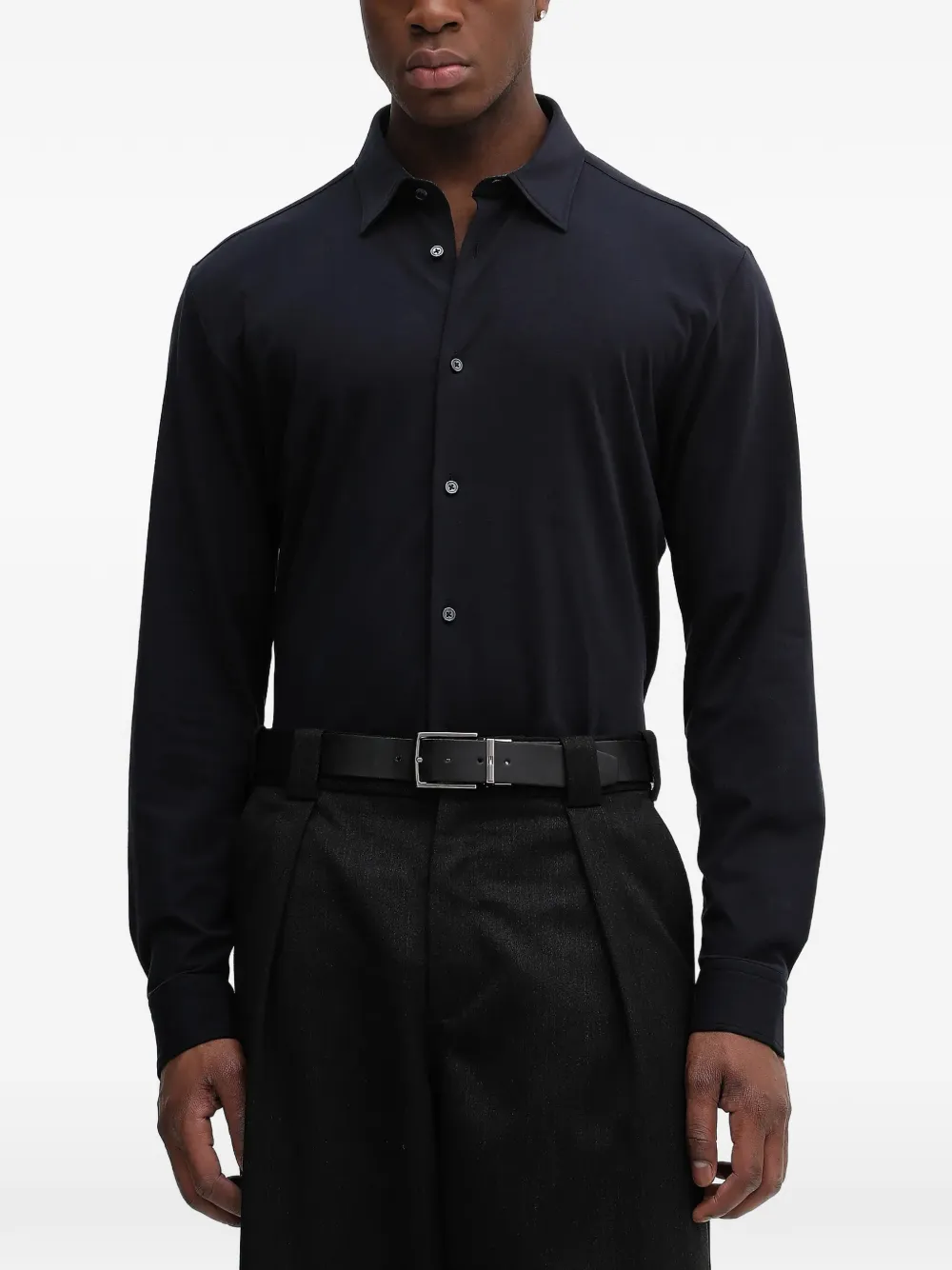 BOSS buttoned shirt - Blau