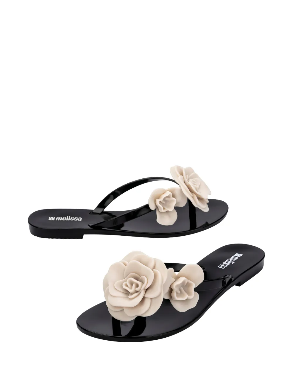 Melissa Harmonic Springtime flip-flops Zwart