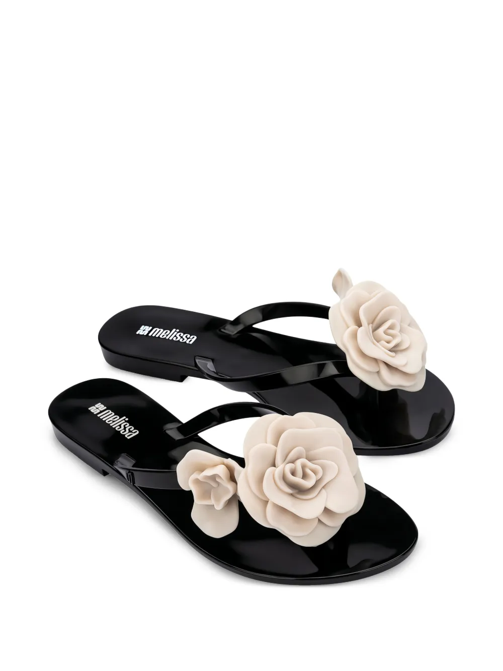  Melissa Harmonic Springtime Flip-flops - Black 