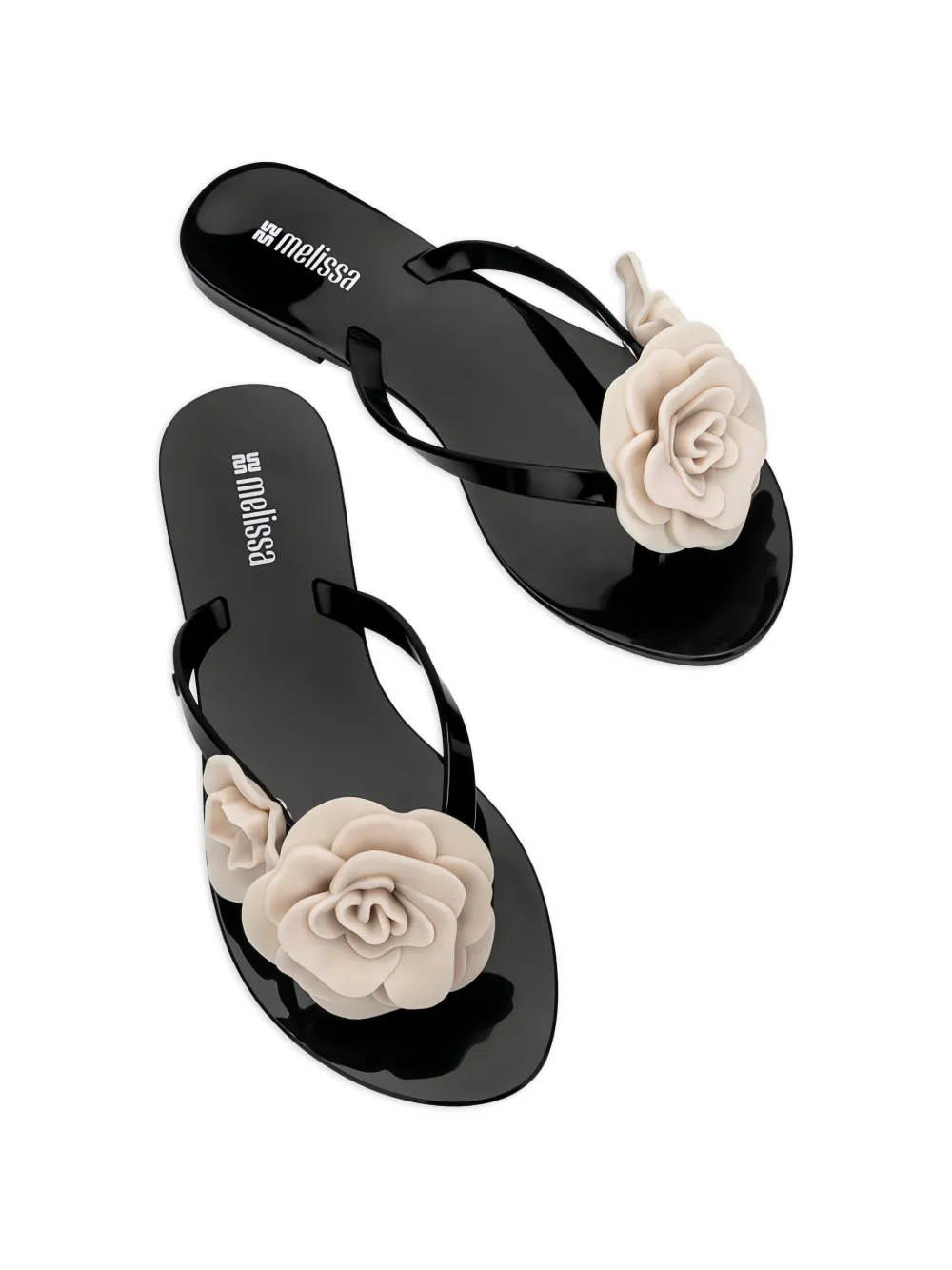  Melissa Harmonic Springtime Flip-flops - Black 