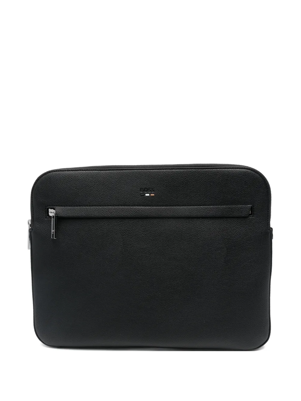 BOSS zip-fastening laptop bag - Nero