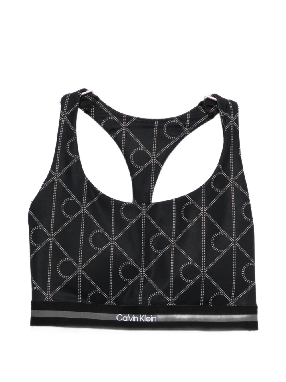 Calvin Klein patterned performance top - Nero