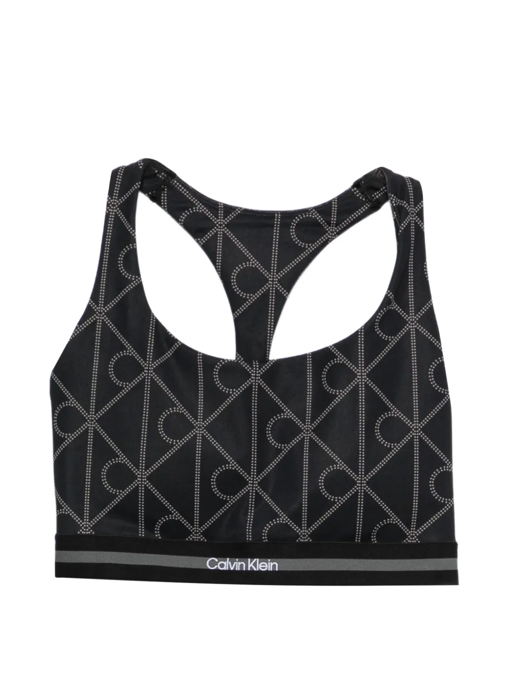 Calvin Klein patterned performance top - Nero