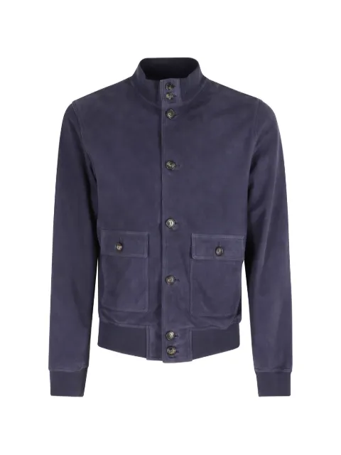 Stewart buttoned suede jacket