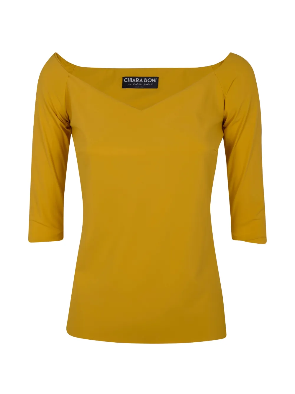 CHIARA BONI La Petite Robe V-neck long-sleeve top - Giallo