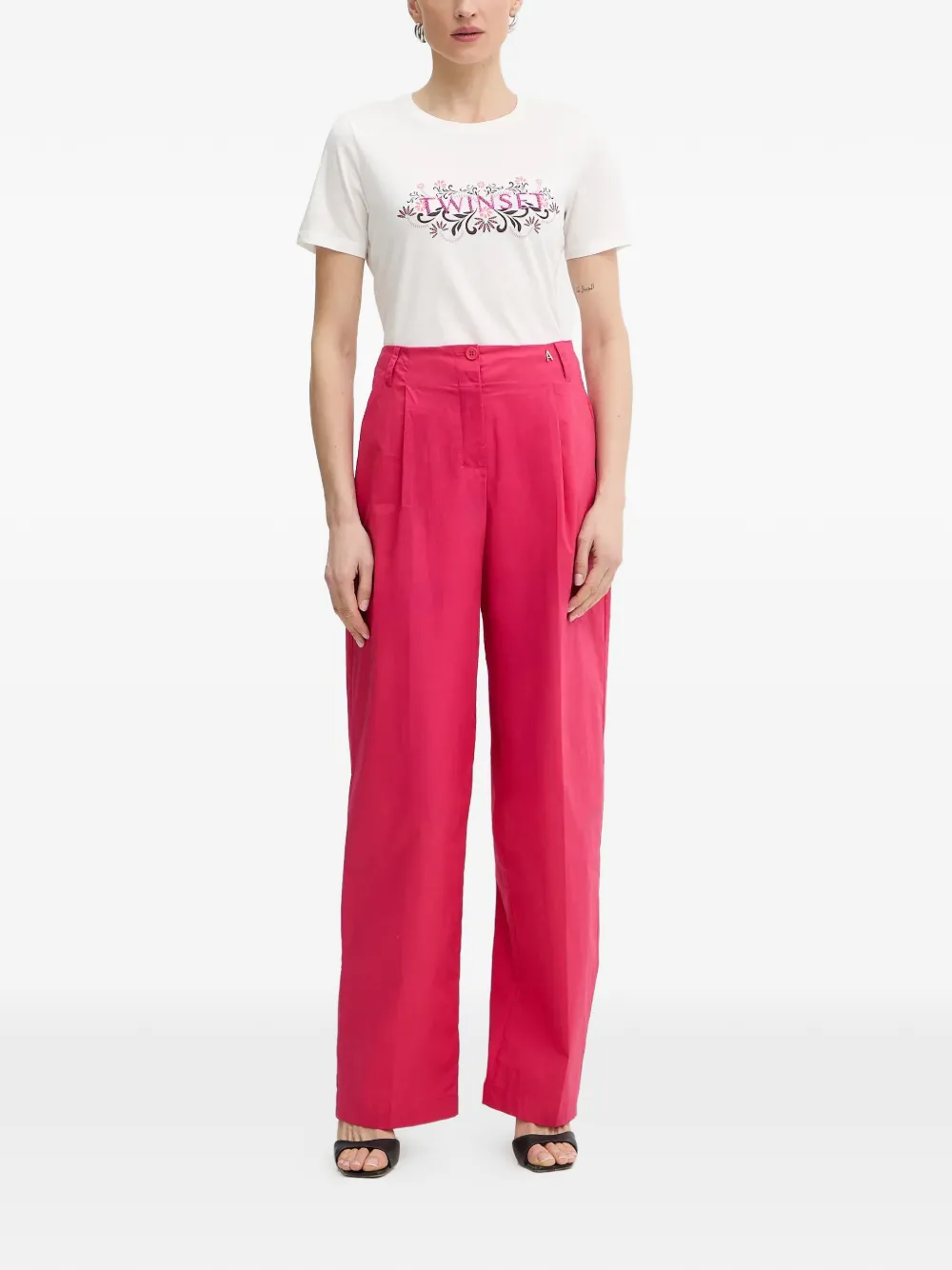 TWINSET T-shirt met bloemenpatroon Wit