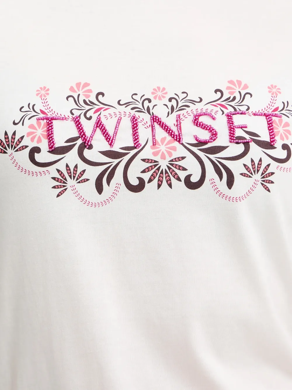 TWINSET T-shirt met bloemenpatroon Wit