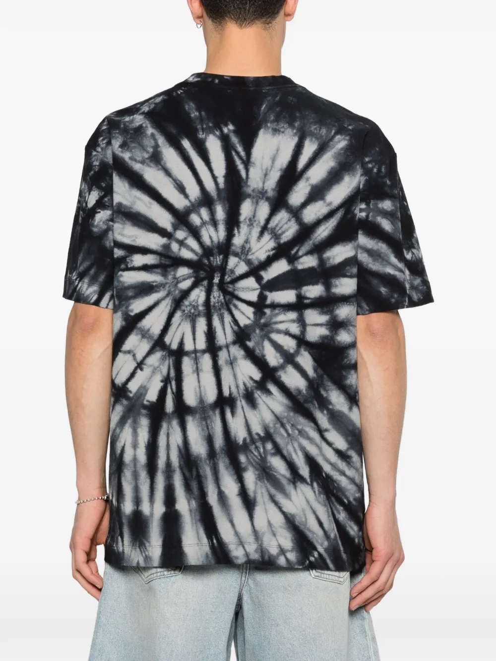 Purple Brand T-shirt met tie-dye print Blauw