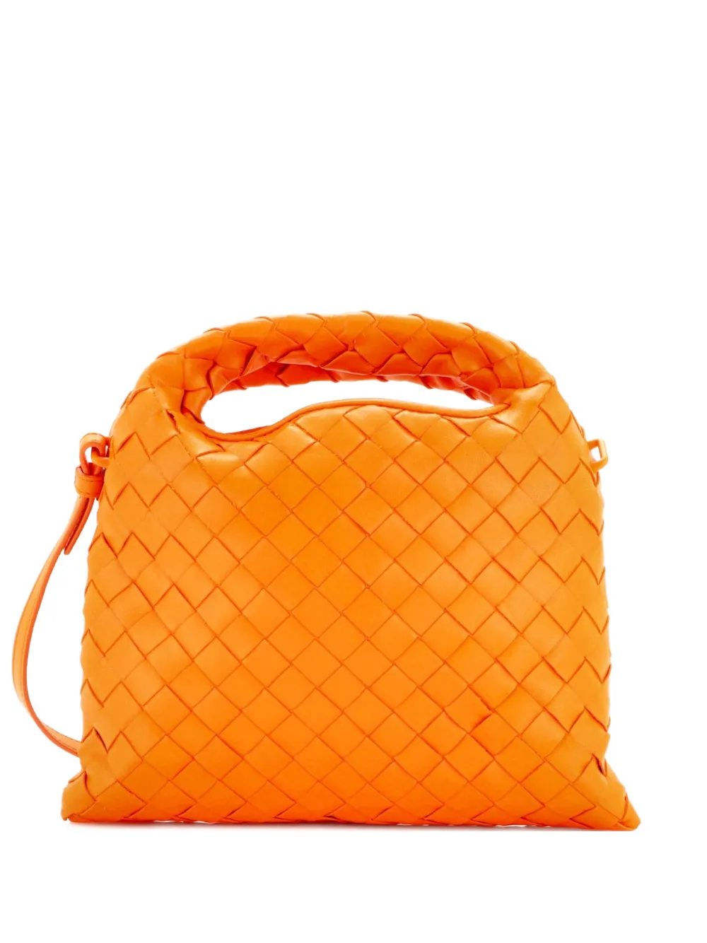 Bottega Veneta Pre-Owned Hop Top Handle Bag Intrecciato Nappa Mini satchel - Arancione