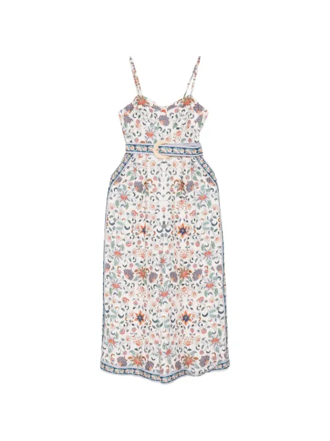 FARM Rio floral belted jumpsuit