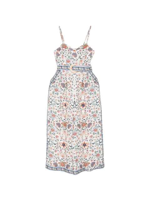 FARM Rio floral belted jumpsuit
