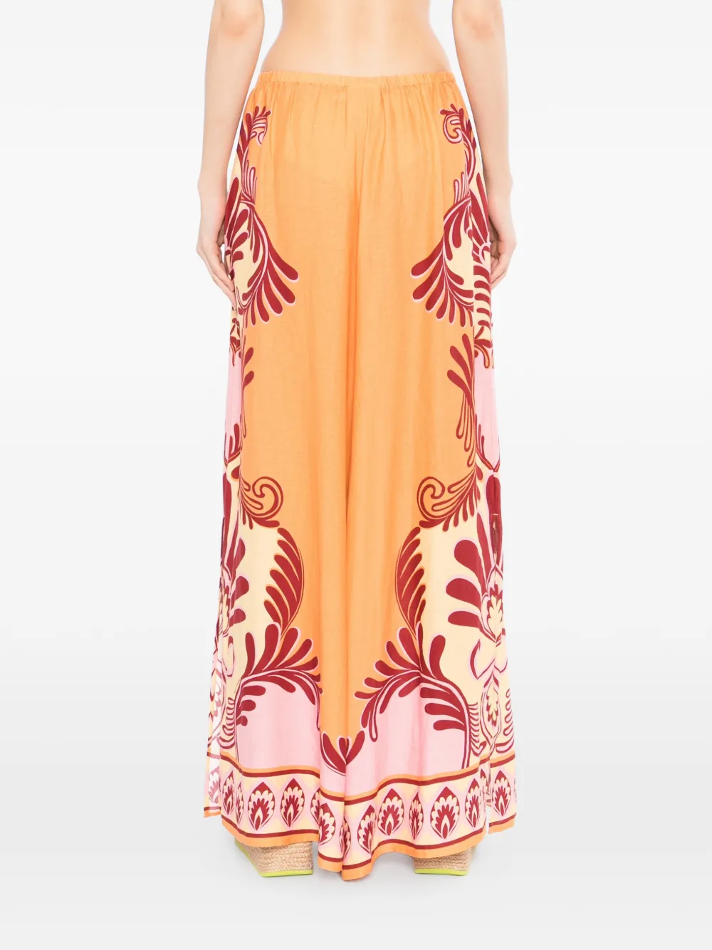 FARM Rio Broek met print Oranje