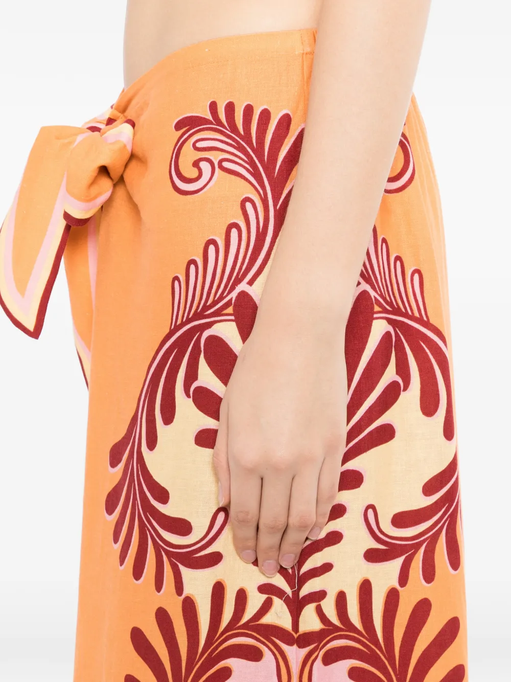 FARM Rio Broek met print Oranje