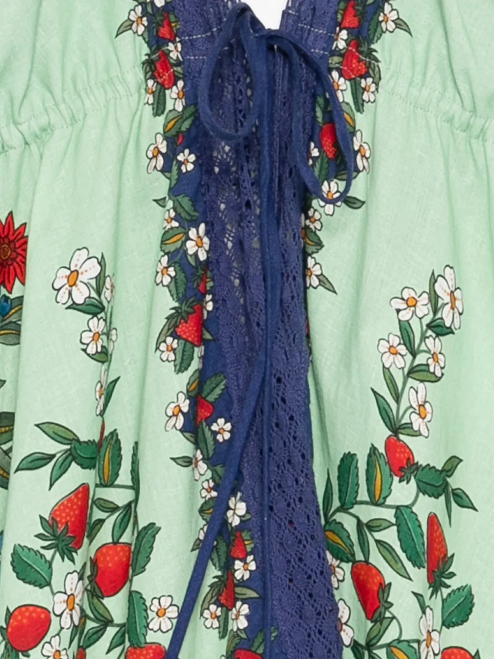  Farm Rio Vestido Largo Fruit Beauty - Azul 