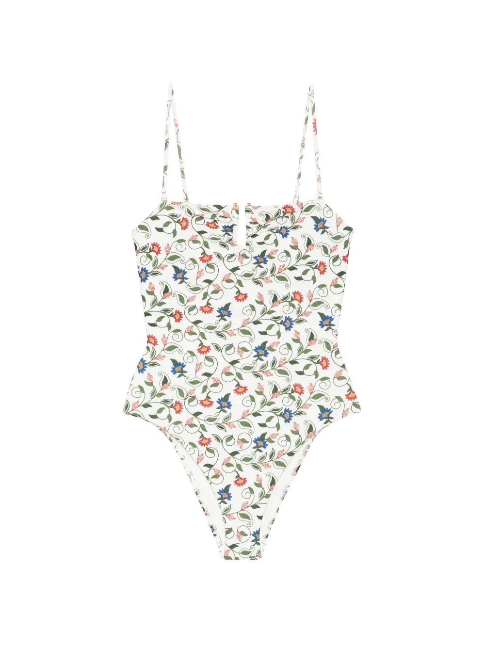 FARM Rio Costume intero a fiori - Bianco