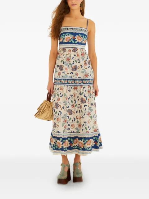 FARM Rio floral tapestry maxi dress