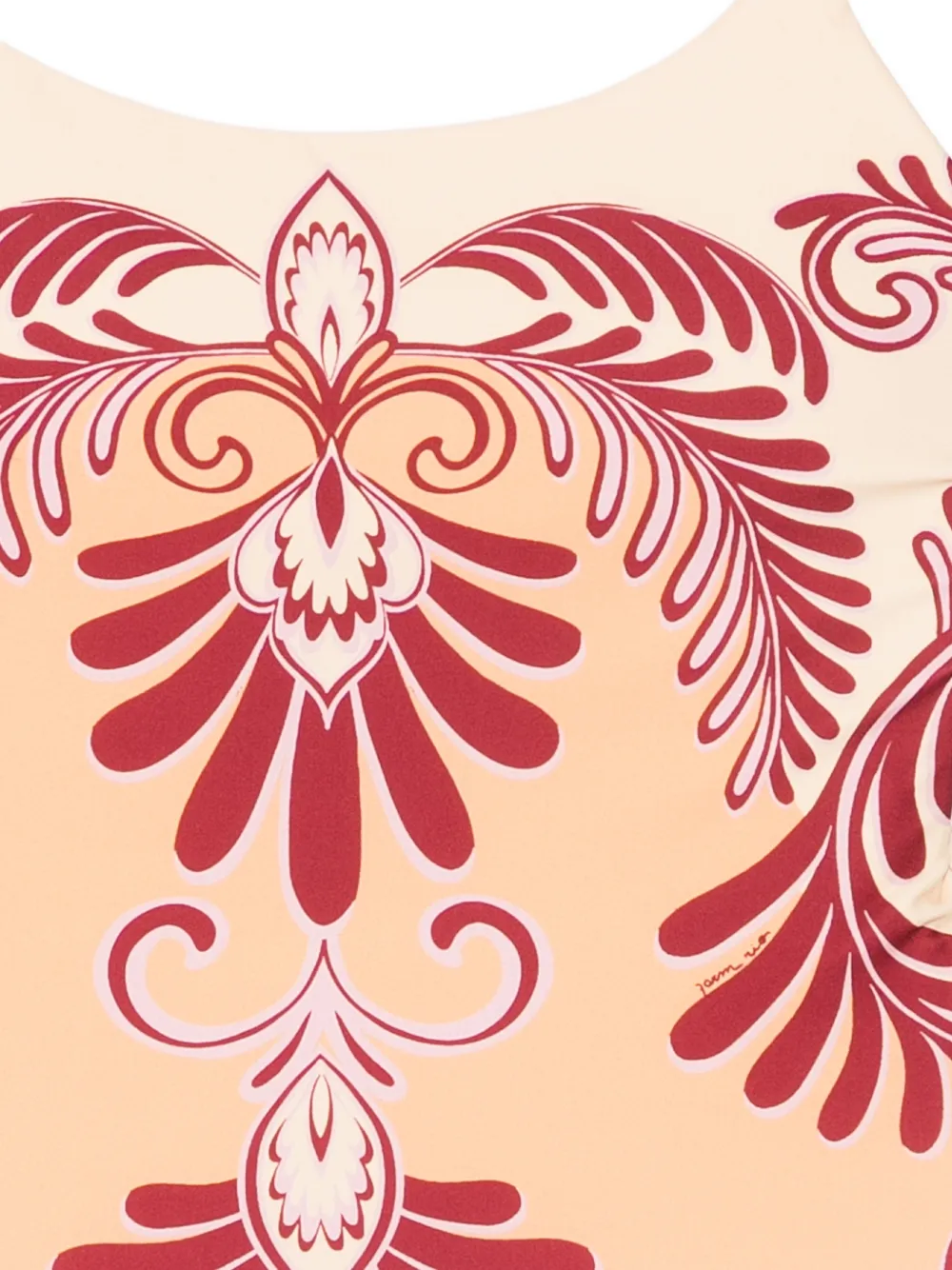 FARM Rio Badpak met bloemenprint Oranje