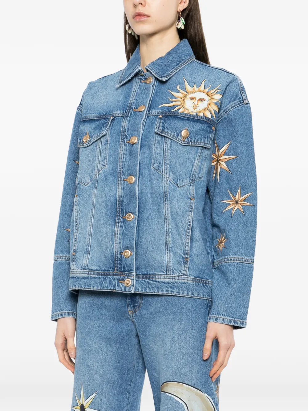 FARM Rio Jack met print Blauw