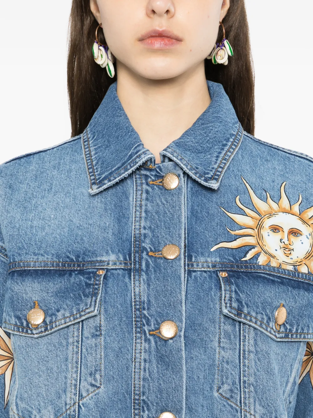 FARM Rio Jack met print Blauw