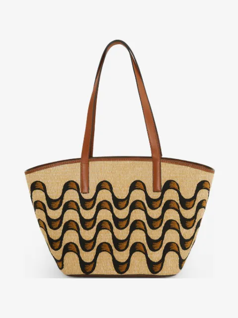 FARM Rio raffia print tote bag