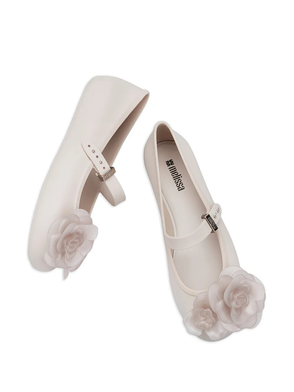 Melissa Ballerina's met bloemendetail Beige