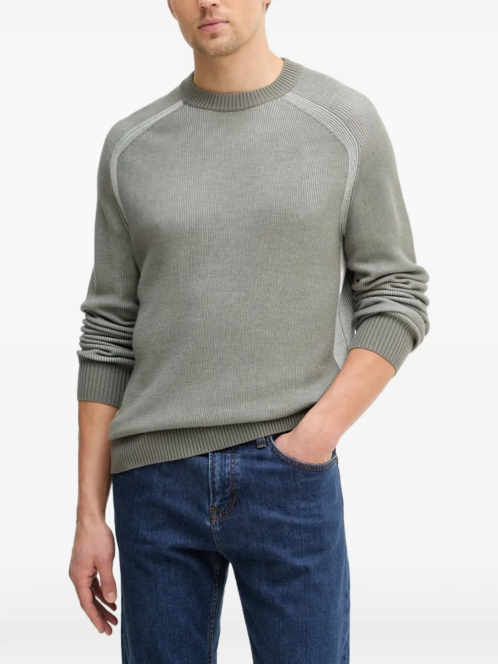 BOSS ribbed sweater - Grigio