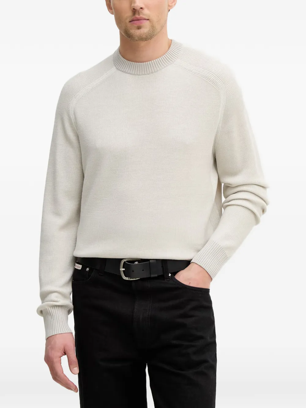 BOSS raglan-sleeve sweater - Toni neutri