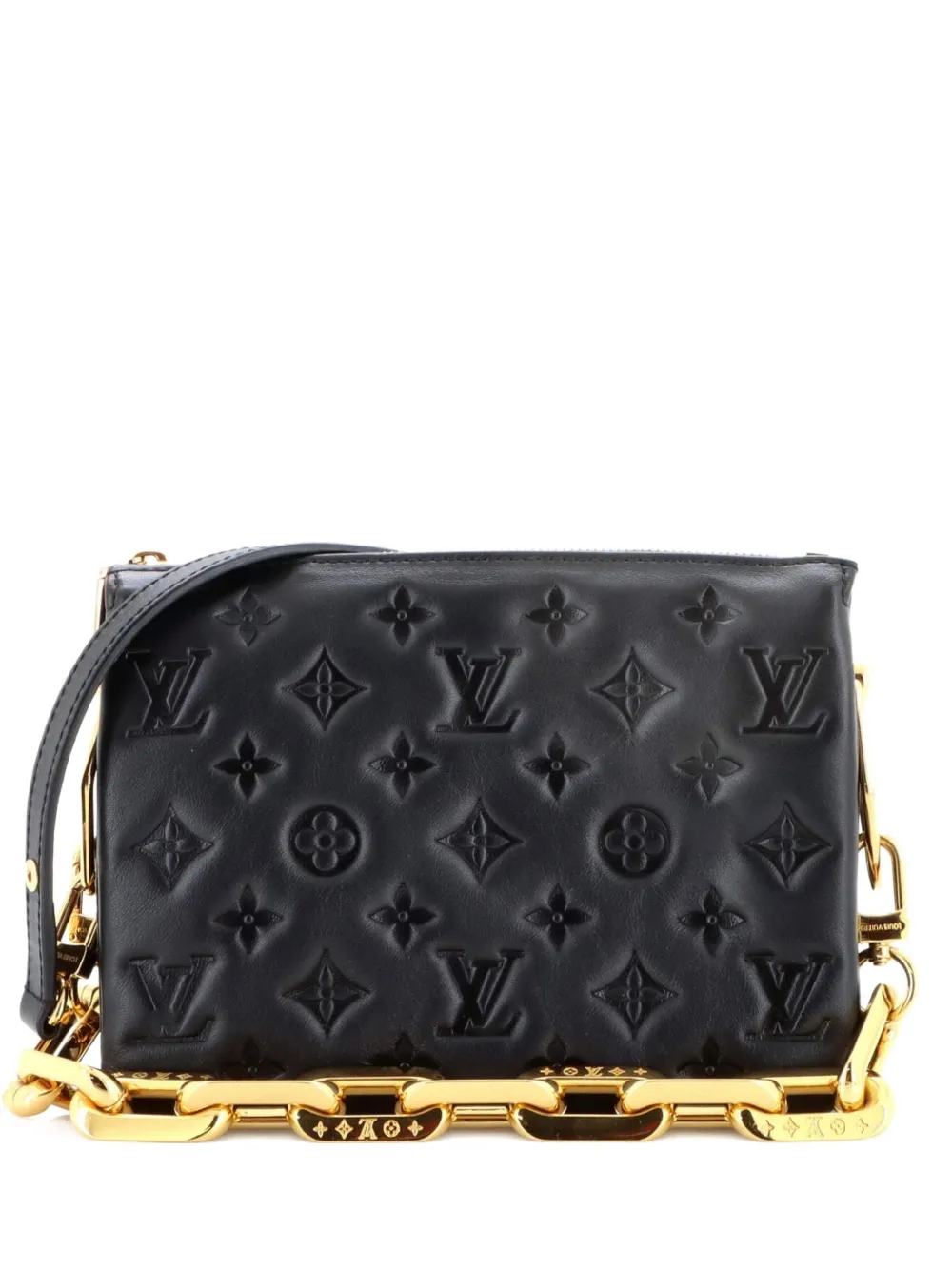 Louis Vuitton Pre-Owned Coussin Bag Monogram Embossed Lambskin BB crossbody bag - Nero