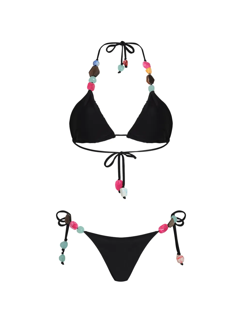 Amir Slama beaded bikini - Nero