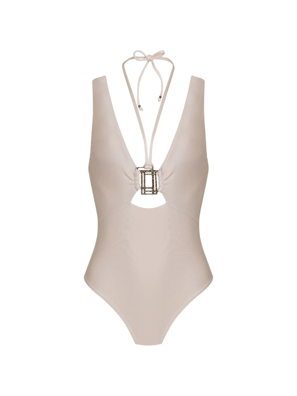 Amir Slama cutout ring swimsuit - Nude