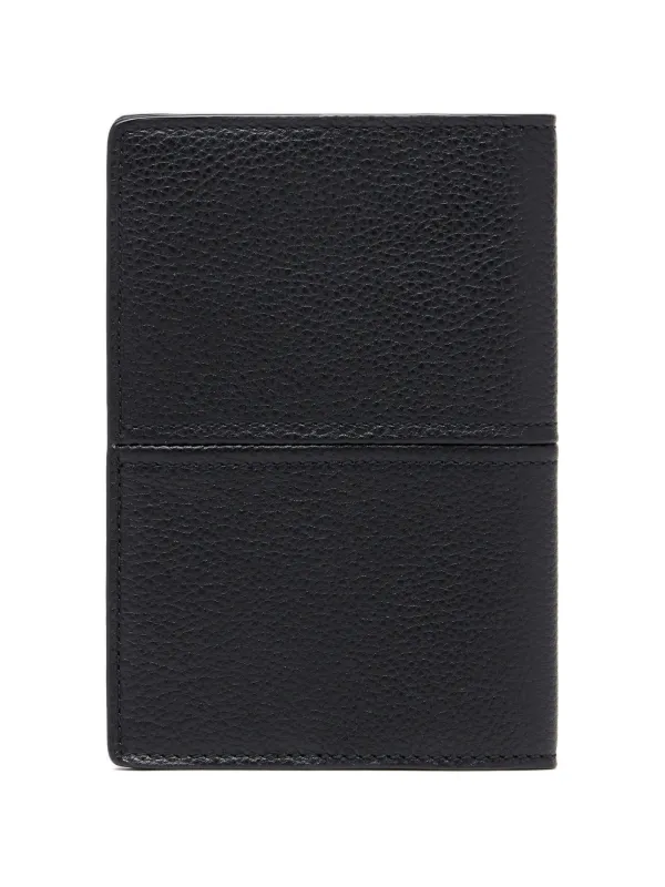 Maison Margiela Dress-Age Leather Passport Holder | Black
