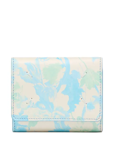 Maison Margiela floral zip leather wallet