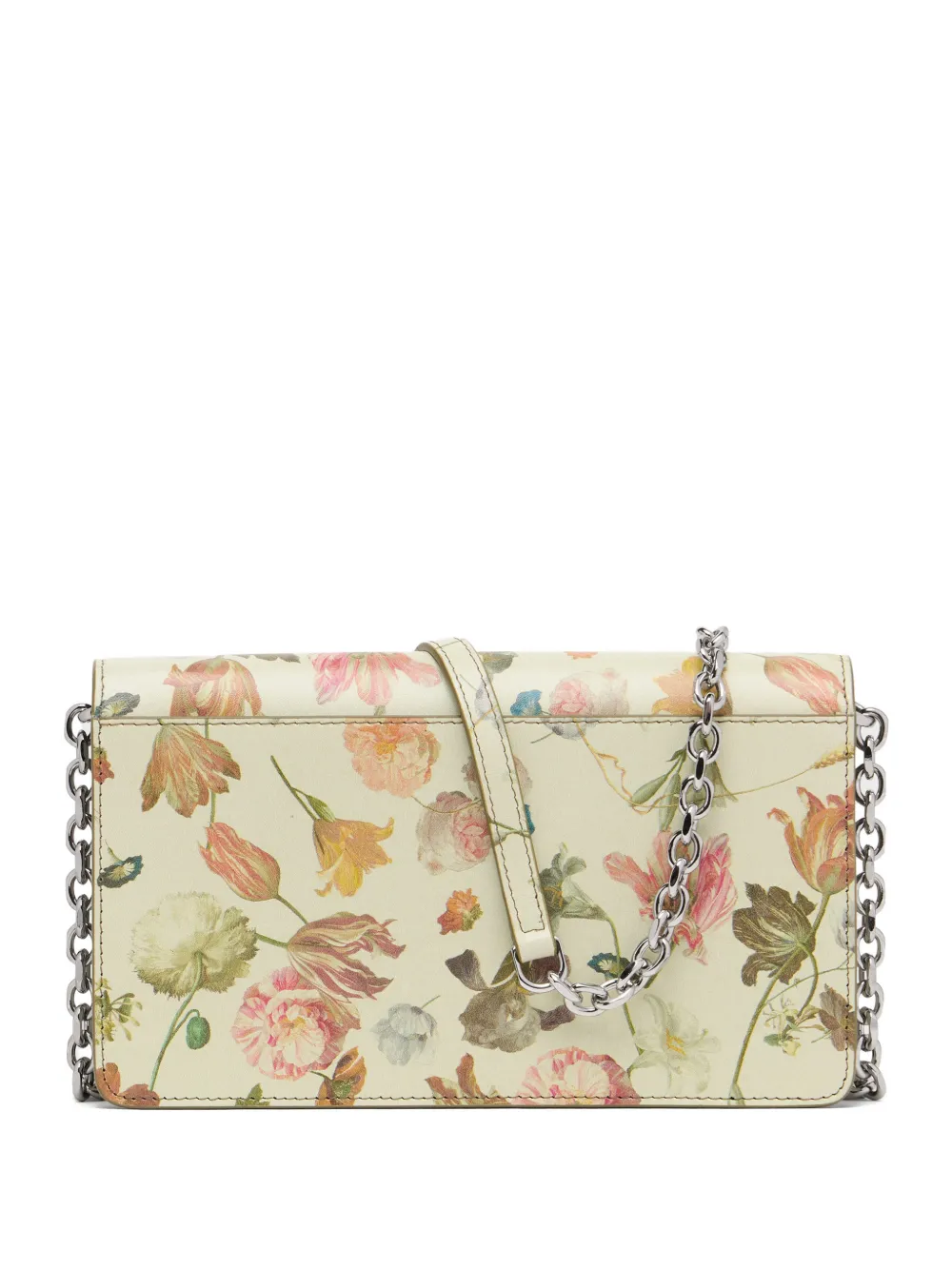 Maison Margiela Crossbodytas met bloemenprint en ketting Beige