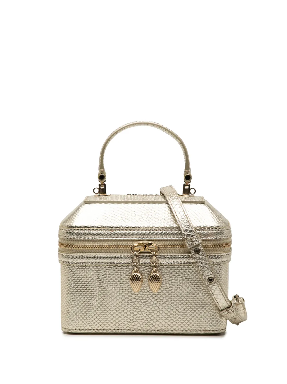 Bvlgari Pre-Owned Trousse Serpenti Forever in pelle goffrata 2010-2025 - Oro