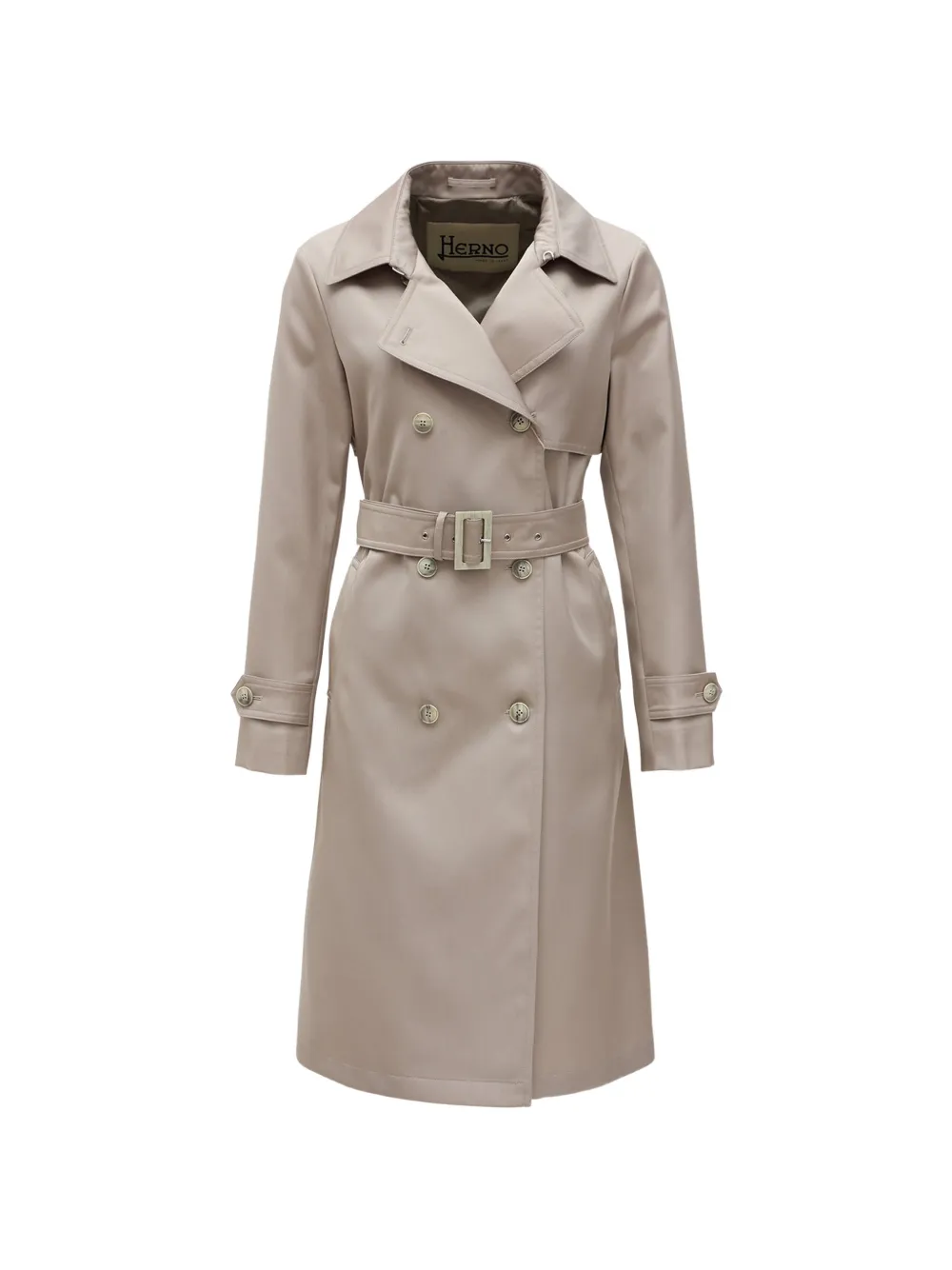 Herno belted double-breasted trench coat - Toni neutri