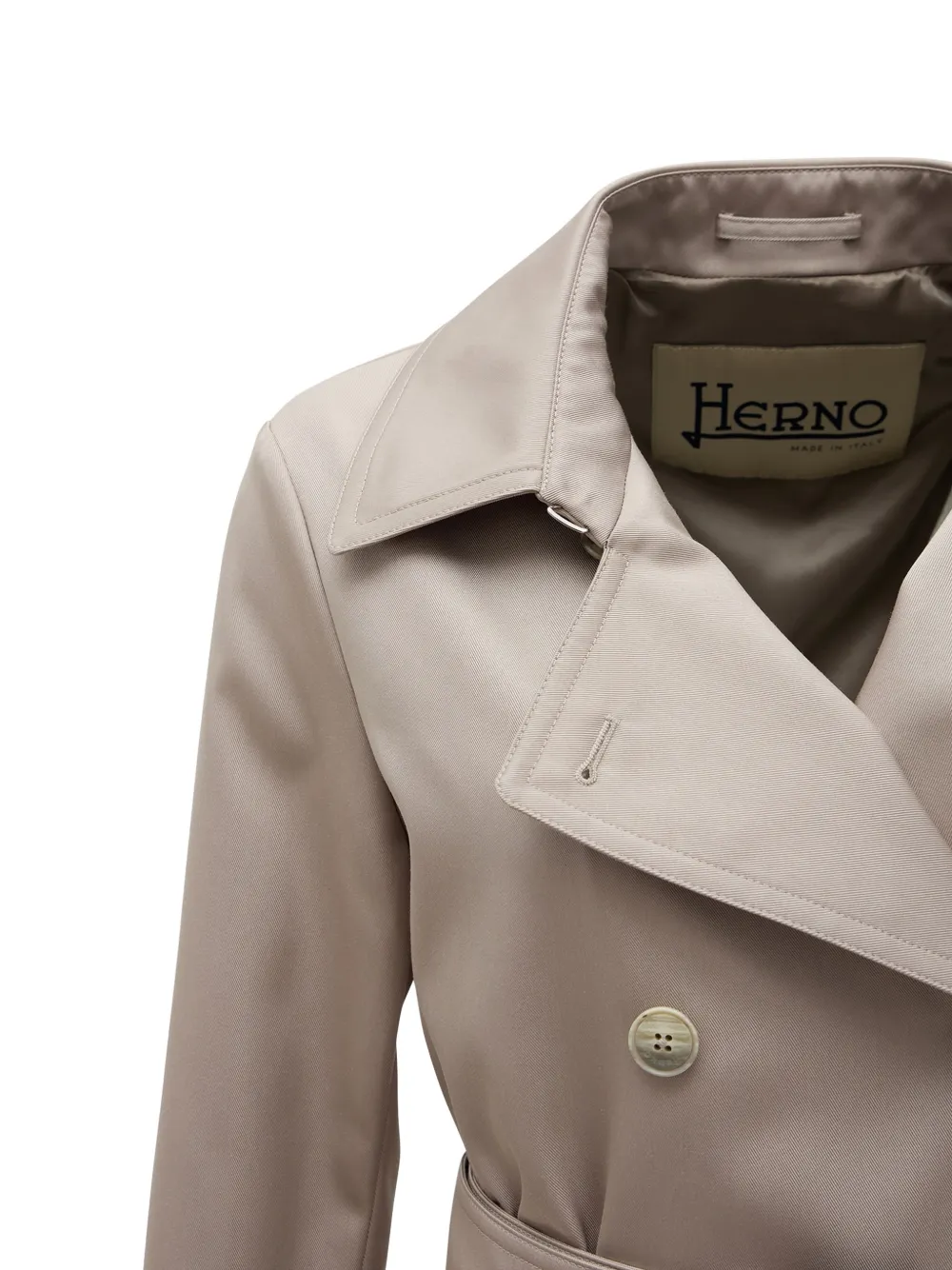 Herno Trenchcoat met ceintuur Beige