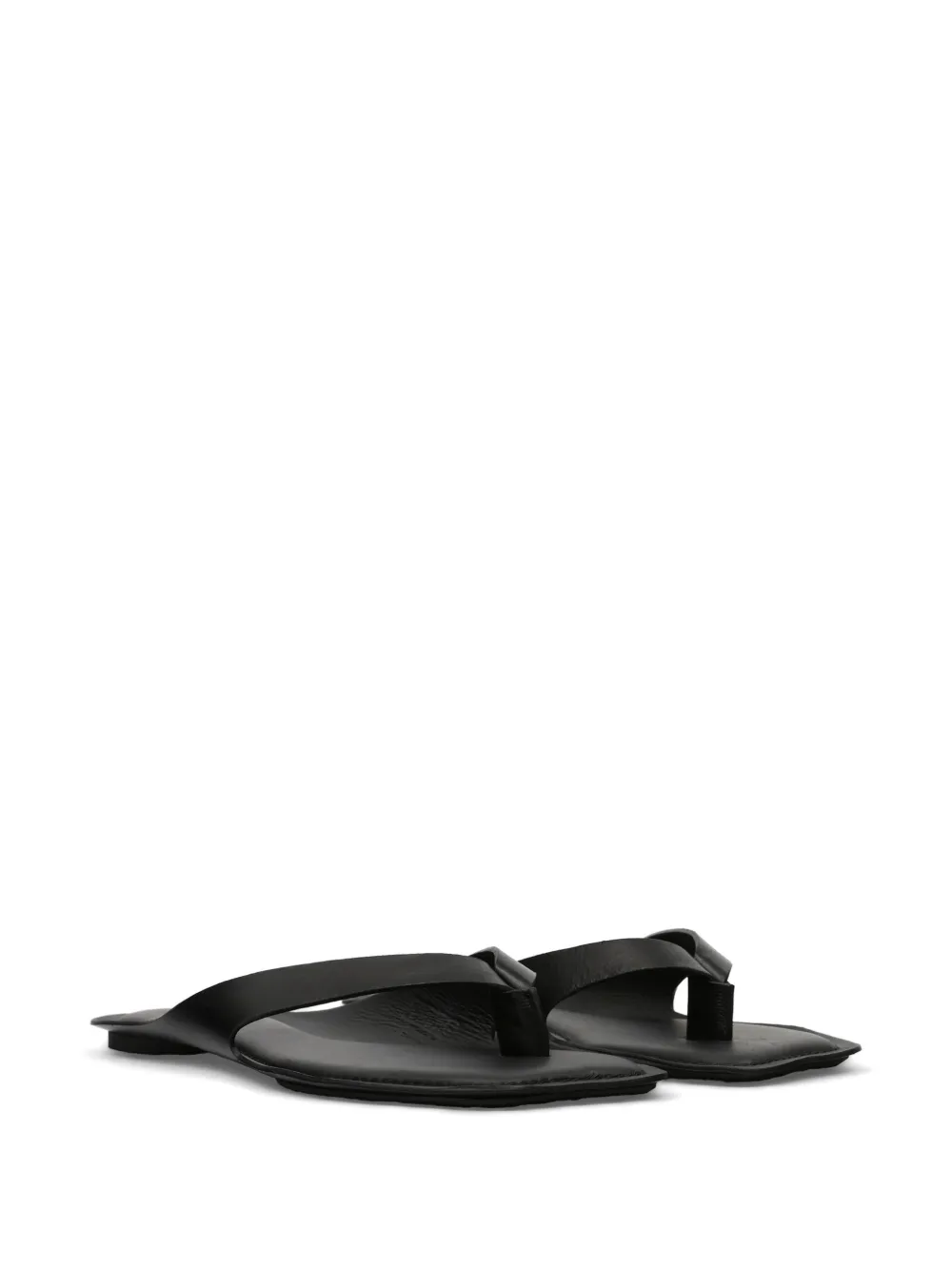 MM6 Maison Margiela Anatomic leren teenslippers Zwart