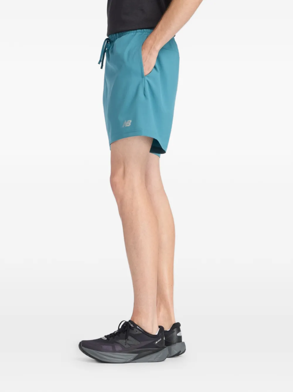 New Balance Shorts met trekkoord Blauw
