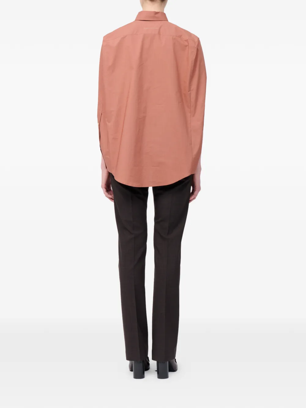 MM6 Maison Margiela Katoenen overhemd Bruin