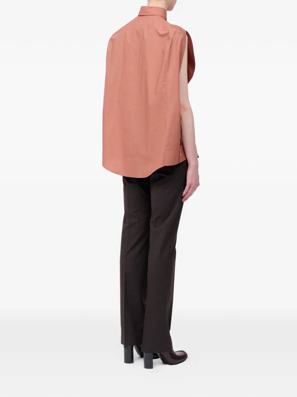MM6 Maison Margiela Katoenen overhemd Bruin