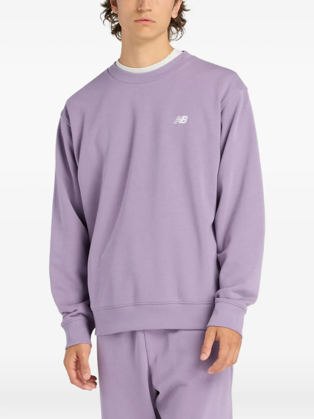 New Balance Felpa Essentials con logo - Viola