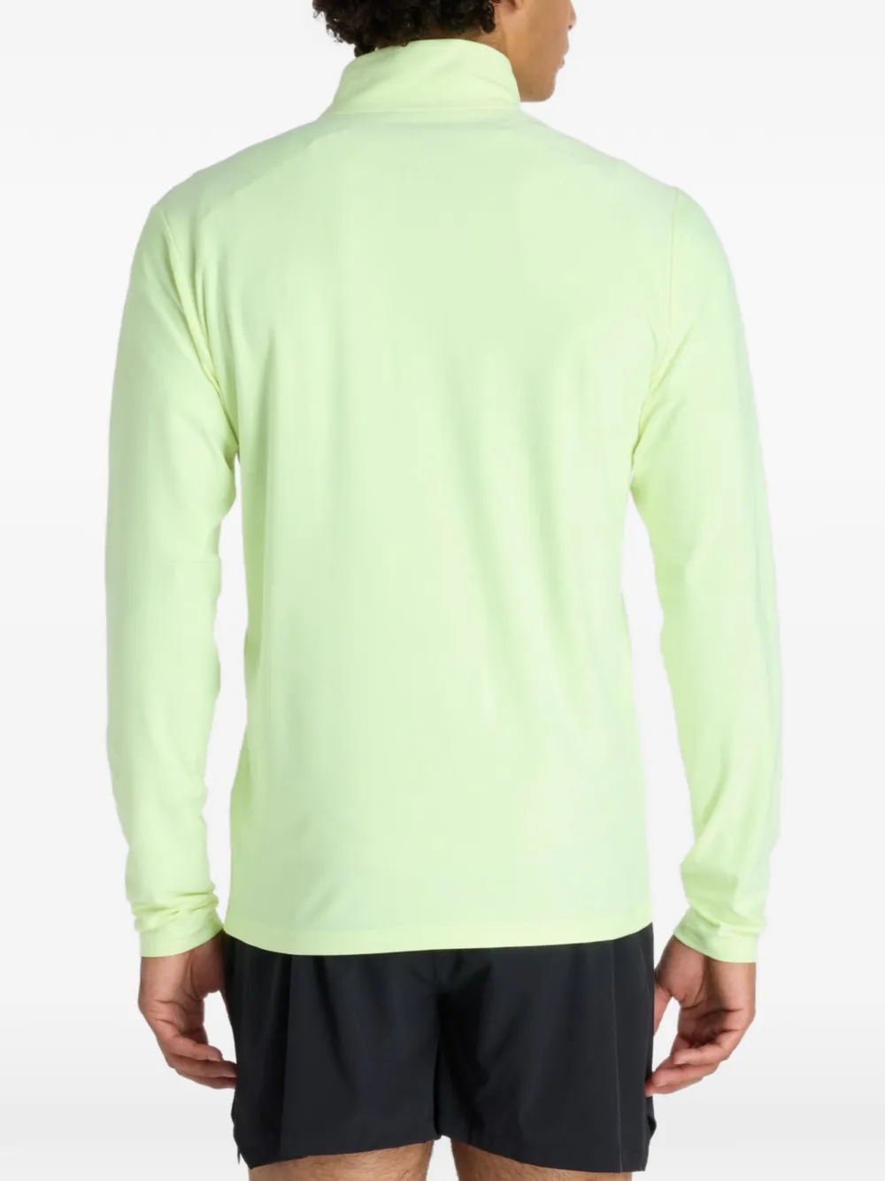 New Balance Space Dye gebreide trui met rits Groen
