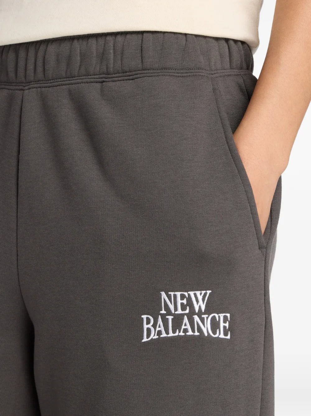 New Balance Trainingsbroek met logo-detail Zwart