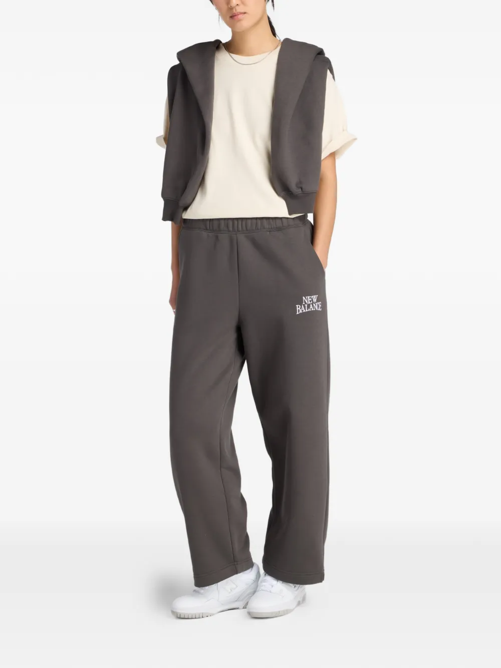 New Balance Trainingsbroek met logo-detail Zwart