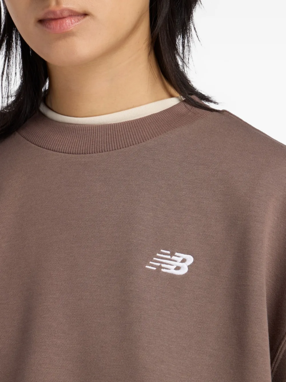 New Balance Essentials trui met logo Bruin