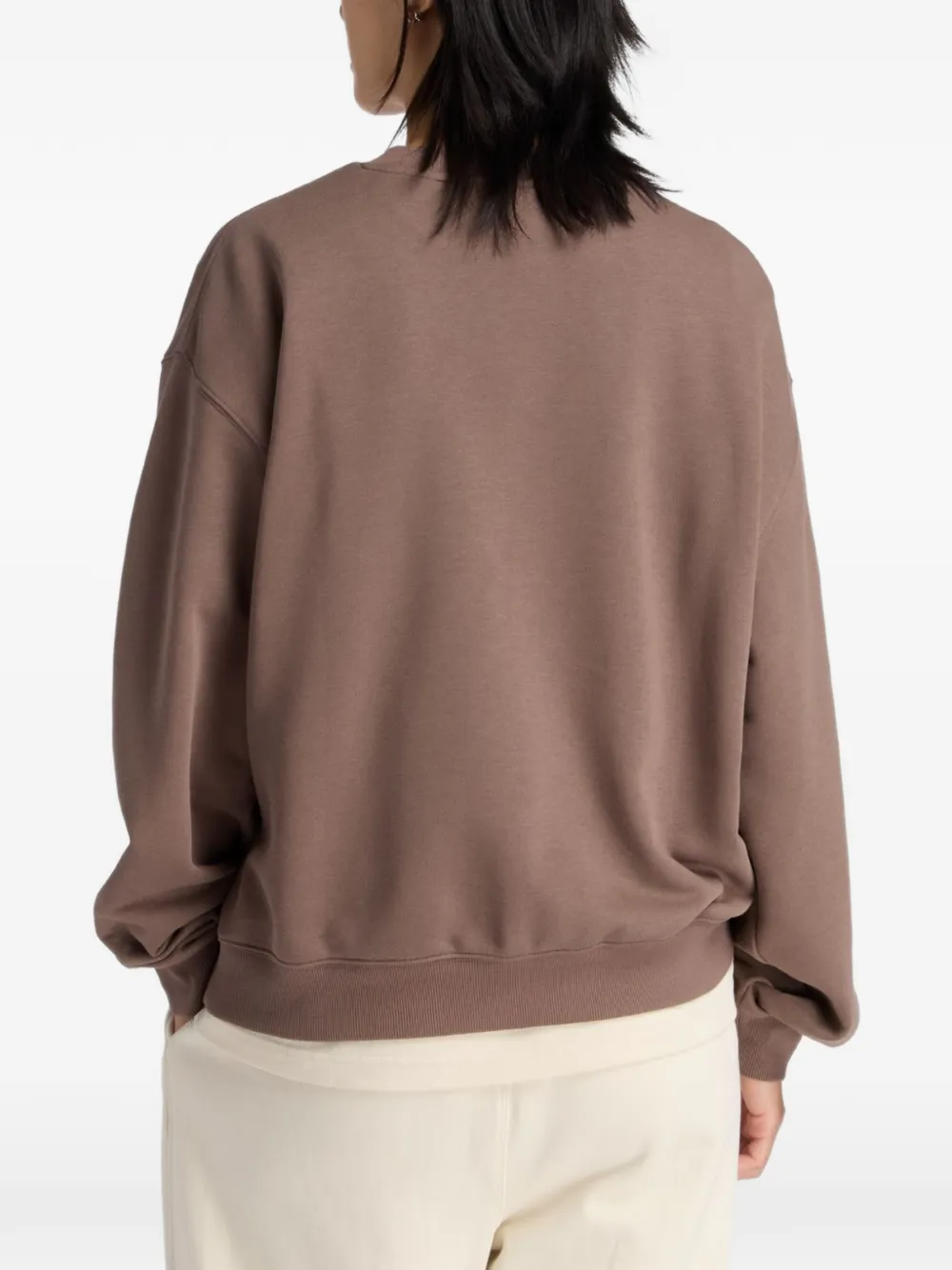  New Balance Essentials Logo Crew Sweater - Brown 